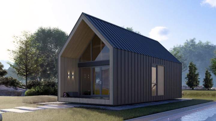 The Delta house offers a peaceful living environment, designed to combine comfort, light, and tranquility in a warm space.