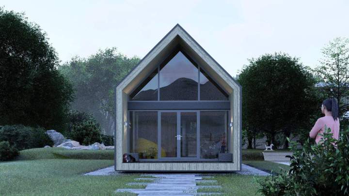 The Delta house offers a peaceful living environment, designed to combine comfort, light, and tranquility in a warm space.