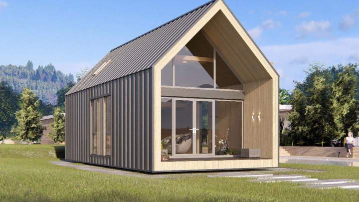 The Delta house offers a peaceful living environment, designed to combine comfort, light, and tranquility in a warm space.