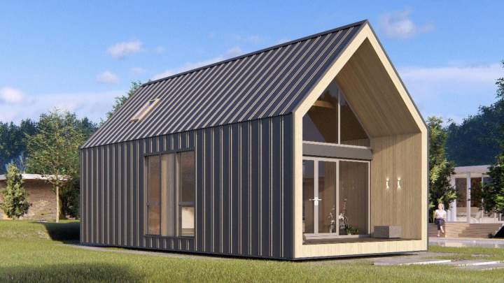 The Delta house offers a peaceful living environment, designed to combine comfort, light, and tranquility in a warm space.