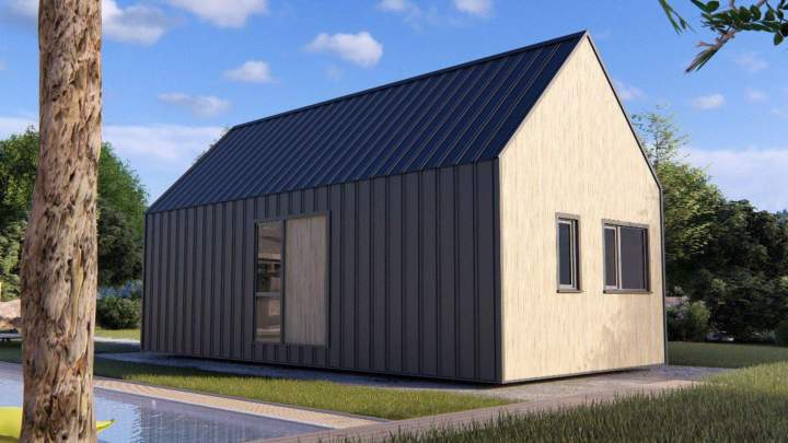 The Delta house offers a peaceful living environment, designed to combine comfort, light, and tranquility in a warm space.