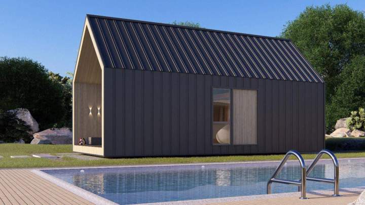 The Delta house offers a peaceful living environment, designed to combine comfort, light, and tranquility in a warm space.