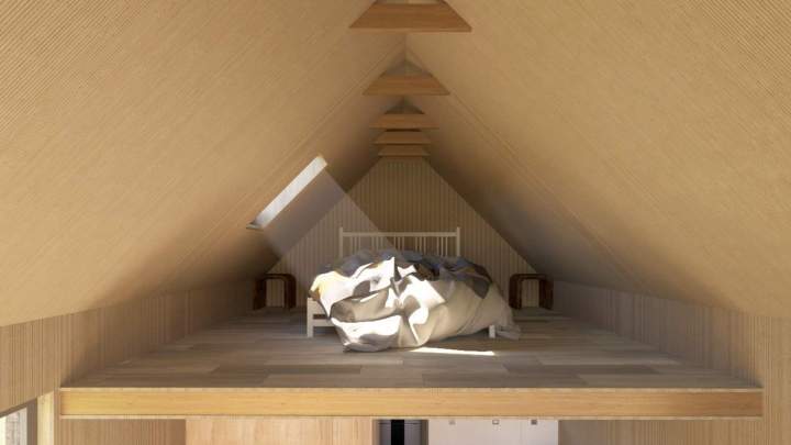 The Delta house offers a peaceful living environment, designed to combine comfort, light, and tranquility in a warm space.