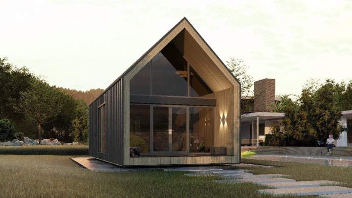 The Delta house offers a peaceful living environment, designed to combine comfort, light, and tranquility in a warm space.