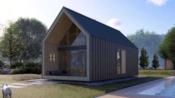 The Delta house offers a peaceful living environment, designed to combine comfort, light, and tranquility in a warm space.