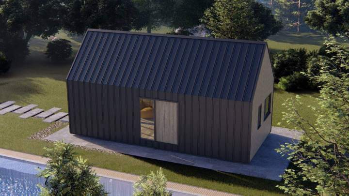 The Delta house offers a peaceful living environment, designed to combine comfort, light, and tranquility in a warm space.