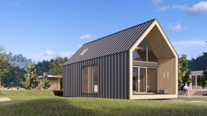 The Delta house offers a peaceful living environment, designed to combine comfort, light, and tranquility in a warm space.