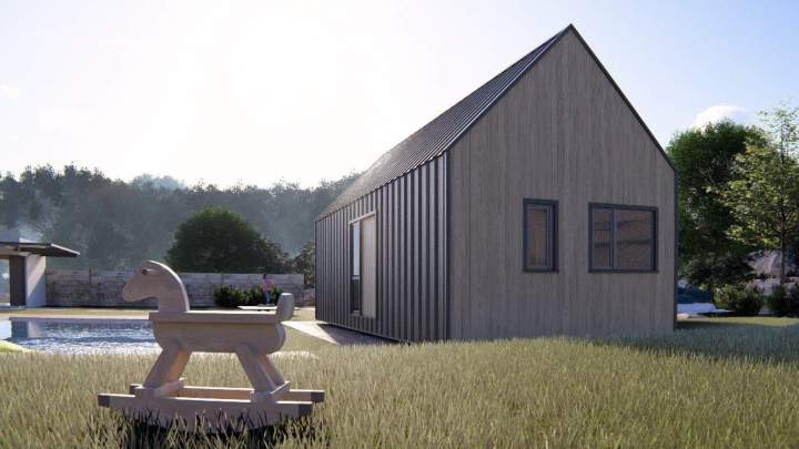 The Delta house offers a peaceful living environment, designed to combine comfort, light, and tranquility in a warm space.