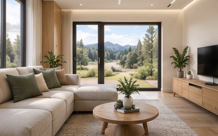 Un intérieur lumineux et chaleureux