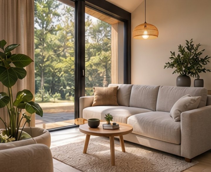 Un intérieur chaleureux et lumineux