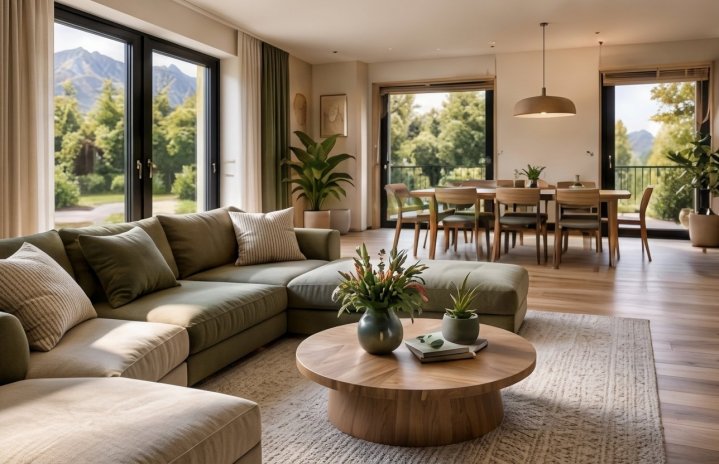 Un intérieur lumineux et chaleureux