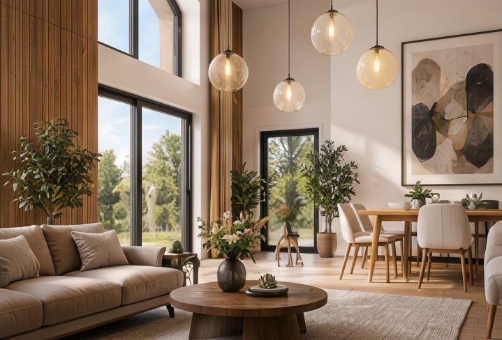 UN INTÉRIEUR LUMINEUX ET ACCUEILLANT
