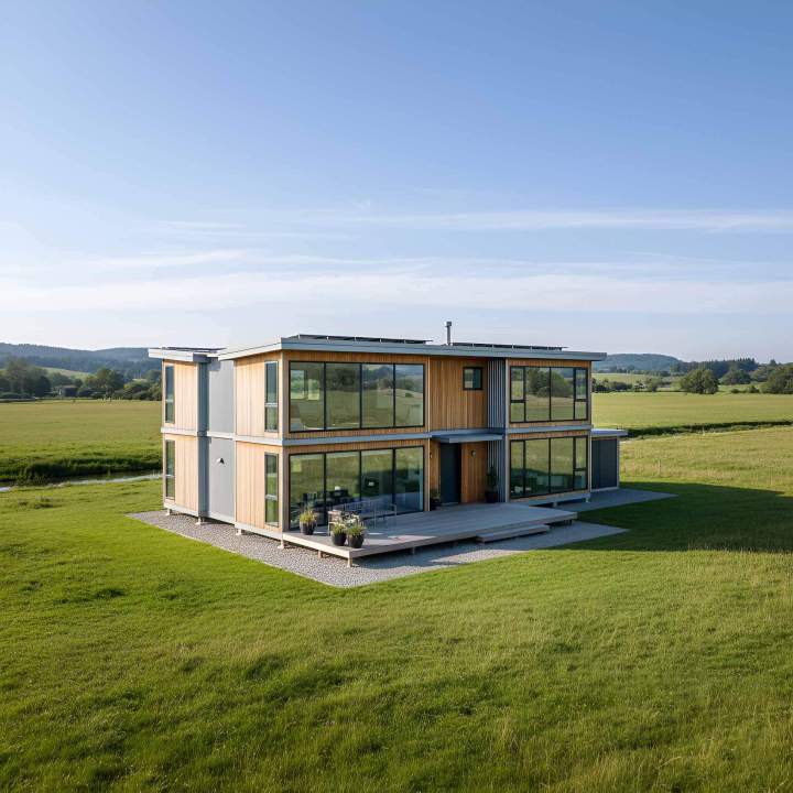 Maison en bois préfabriquée Rhône-Alpes