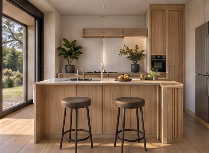 Une cuisine fonctionnelle dans un espace optimisé