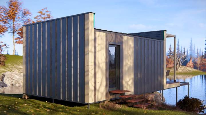 Theta invites you to live in a house with open spaces, in perfect harmony with the surrounding nature.