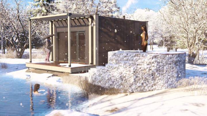 Theta invites you to live in a house with open spaces, in perfect harmony with the surrounding nature.