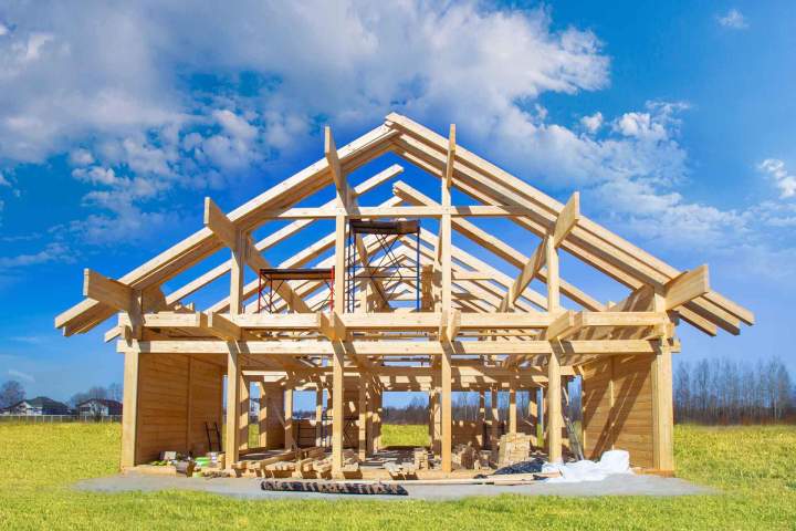 Wood frame house construction Rhône-Alpes